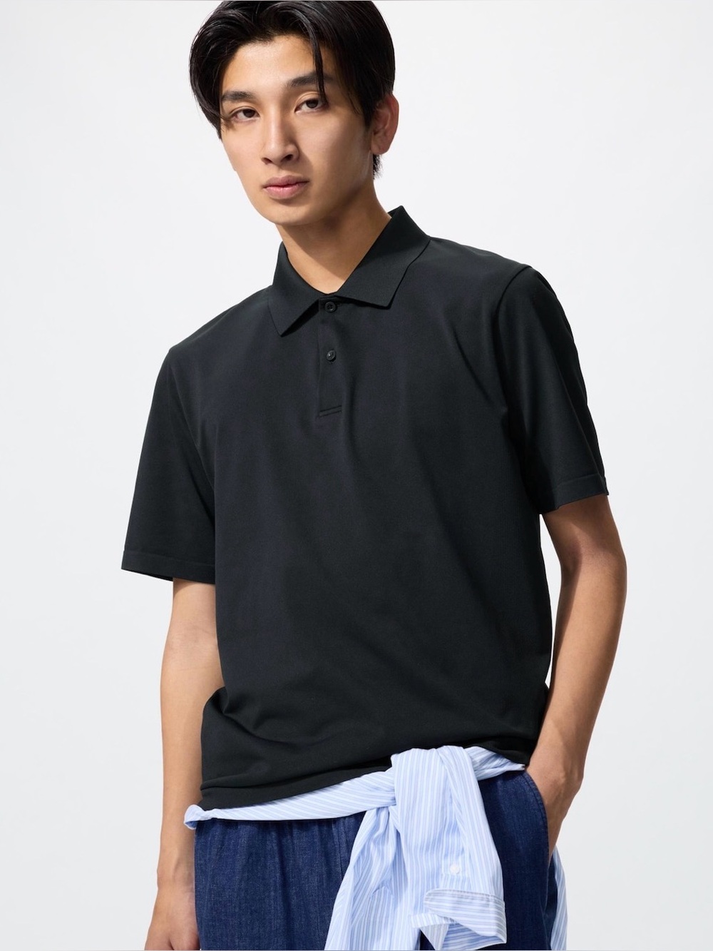 Uniqlo DRY Pique Short Sleeve Polo Shirt - medium